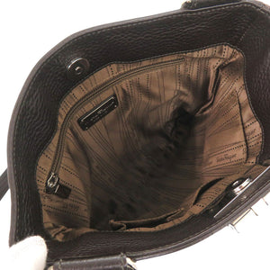 美品 サルヴァトーレフェラガモ ガンチーニ AU-21/B499 レザー ブラウン ショルダーバッグ 1442【中古】Salvatore Ferragamo