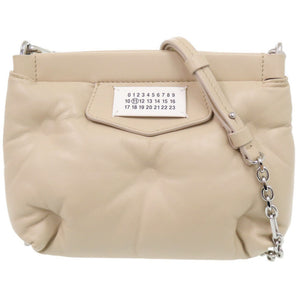 美品 メゾン マルジェラ グラムスラム S56WF0161 レザー ベージュ チェーンショルダーバッグ 1448【中古】Maison Margiela