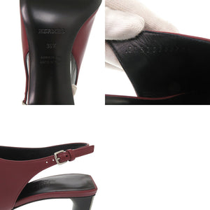 未使用 エルメス サンダル マルリー 45 H261097Z L1350 レザー ルージュアッシュ 1472【中古】HERMES