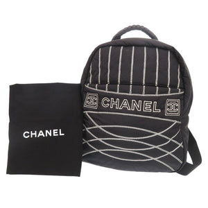 シャネル スポーツライン ココマーク CHANELロゴ ナイロン ブラック 10番台 リュック バックパック 黒 1480【中古】CHANEL