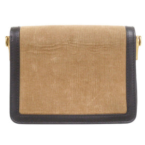 美品 ディースクエアード STATEMENT CROSSBODY コーデュロイ/レザー ブラウン ショルダーバッグ 茶 1481【中古】DSQUARED2