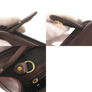 美品 コーチ オールドコーチ 9833 レザー ダークブラウン クラッチバッグ セカンドバッグ 1482【中古】COACH