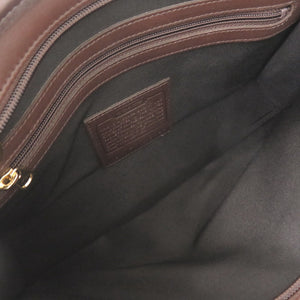美品 コーチ オールドコーチ 9833 レザー ダークブラウン クラッチバッグ セカンドバッグ 1482【中古】COACH