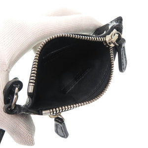 新品同様 バレンシアガ ル カゴール グラフィティ 776769 レザー ブラック コインケース 黒 1493【中古】BALENCIAGA