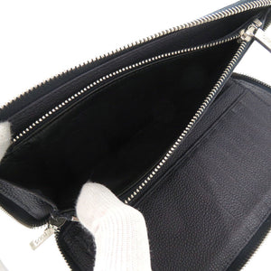 美品 トッズ レザー ネイビー 長財布 紺 1550【中古】TOD’S