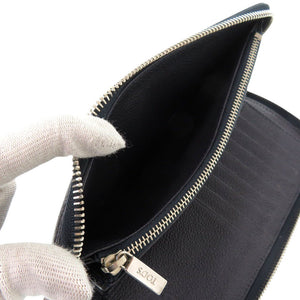 美品 トッズ レザー ネイビー 長財布 紺 1550【中古】TOD’S