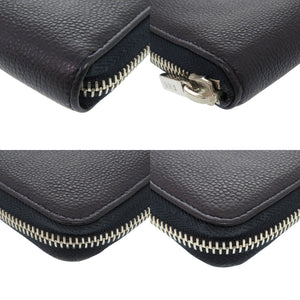 美品 トッズ レザー ネイビー 長財布 紺 1550【中古】TOD’S