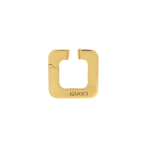 美品 グッチ スクエア イヤーカフ ゴールド メタル金 1556【中古】GUCCI