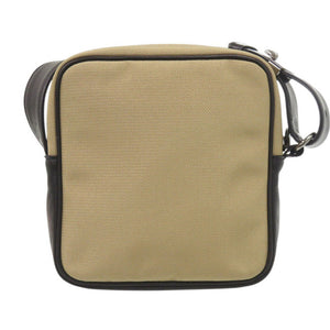 美品 イヴ サンローラン キャンバス/レザー ベージュ/ブラック ショルダーバッグ 1575【中古】YVES SAINT LAURENT