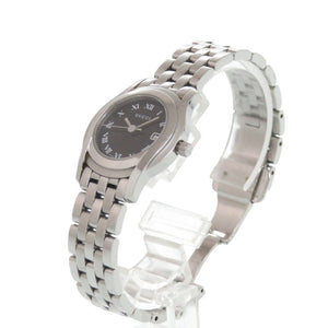 グッチ 5500L SS ブラック クオーツ 腕時計 黒文字盤 1586【中古】GUCCI