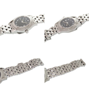 グッチ 5500L SS ブラック クオーツ 腕時計 黒文字盤 1586【中古】GUCCI