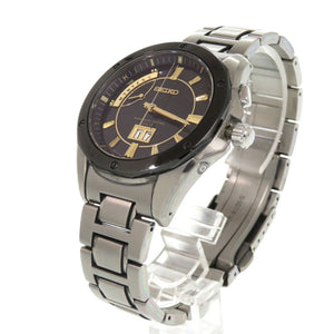 セイコー SAGA029 8B43-0AC0 チタン ブラック ソーラー電波 腕時計 黒 1588【中古】SEIKO