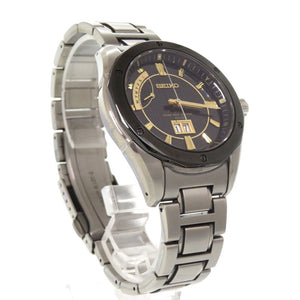 セイコー SAGA029 8B43-0AC0 チタン ブラック ソーラー電波 腕時計 黒 1588【中古】SEIKO