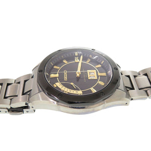 セイコー SAGA029 8B43-0AC0 チタン ブラック ソーラー電波 腕時計 黒 1588【中古】SEIKO