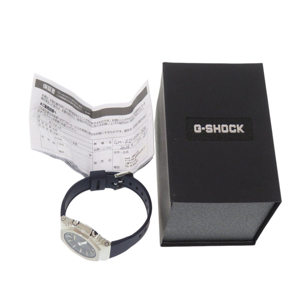 新品同様 カシオ G-SHOCK プレシャスハートセレクション GM-S2110SH-2AJF SS 樹脂 ネイビー クオーツ アナログ デジタル 腕時計 Gショック 1589【中古】CASIO