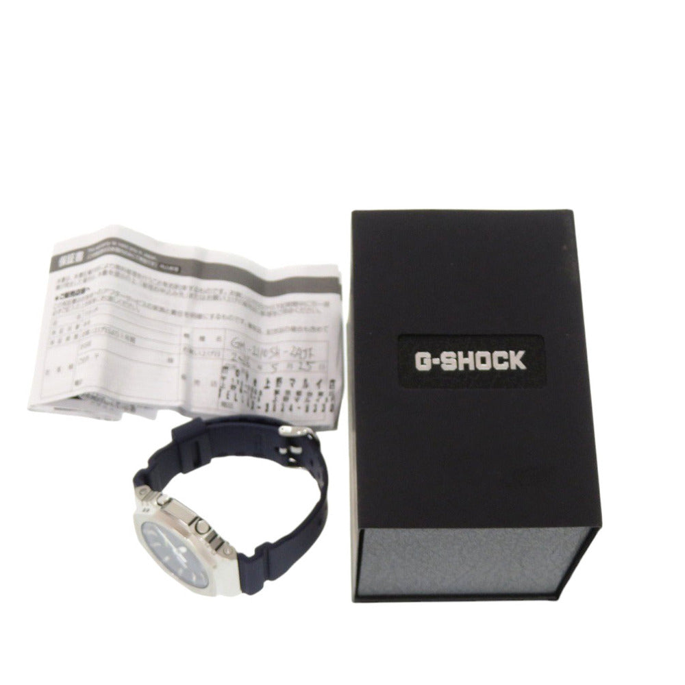 新品同様 カシオ G-SHOCK プレシャスハートセレクション GM-2110SH-2AJF SS 樹脂 ネイビー クオーツ アナログ デジタル 腕時計 Gショック 1592【中古】CASIO