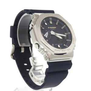新品同様 カシオ G-SHOCK プレシャスハートセレクション GM-2110SH-2AJF SS 樹脂 ネイビー クオーツ アナログ デジタル 腕時計 Gショック 1592【中古】CASIO