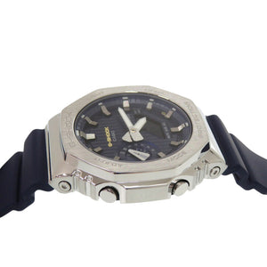 新品同様 カシオ G-SHOCK プレシャスハートセレクション GM-2110SH-2AJF SS 樹脂 ネイビー クオーツ アナログ デジタル 腕時計 Gショック 1592【中古】CASIO