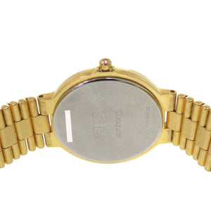 美品 ロンジン コンクエスト SS ゴールド クオーツ 腕時計 1595【中古】LONGINES