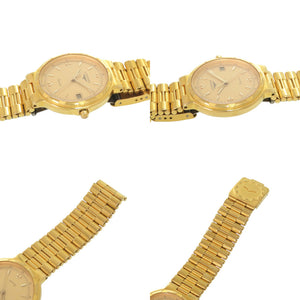 美品 ロンジン コンクエスト SS ゴールド クオーツ 腕時計 1595【中古】LONGINES