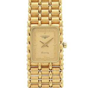 美品 ロンジン SS ゴールド クオーツ 腕時計 1596【中古】LONGINES