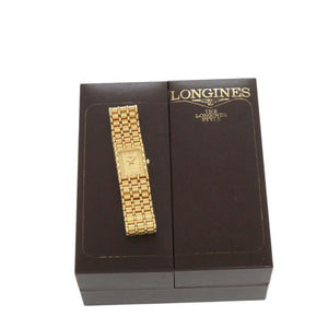 美品 ロンジン SS ゴールド クオーツ 腕時計 1596【中古】LONGINES