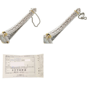 美品 セイコー エクセリーヌ 1F20-0B60 SS ホワイトシェル クオーツ 腕時計 1597【中古】SEIKO