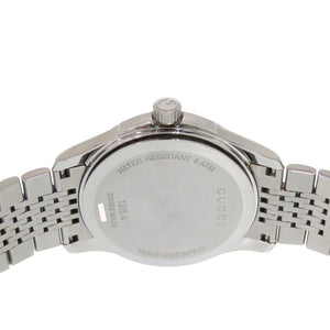 美品 グッチ Gタイムレス 126.4 SS ブラック シルバー クオーツ 腕時計 黒文字盤 1599【中古】GUCCI