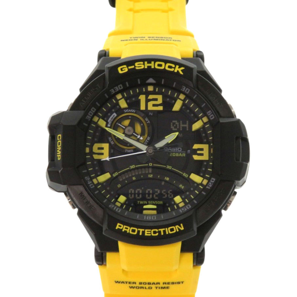 新品同様 カシオ G-SHOCK スカイコックピット GA-1000-9BJF SS 樹脂 ブラック クオーツ デジタル 腕時計 黒 Gショック 1602【中古】CASIO