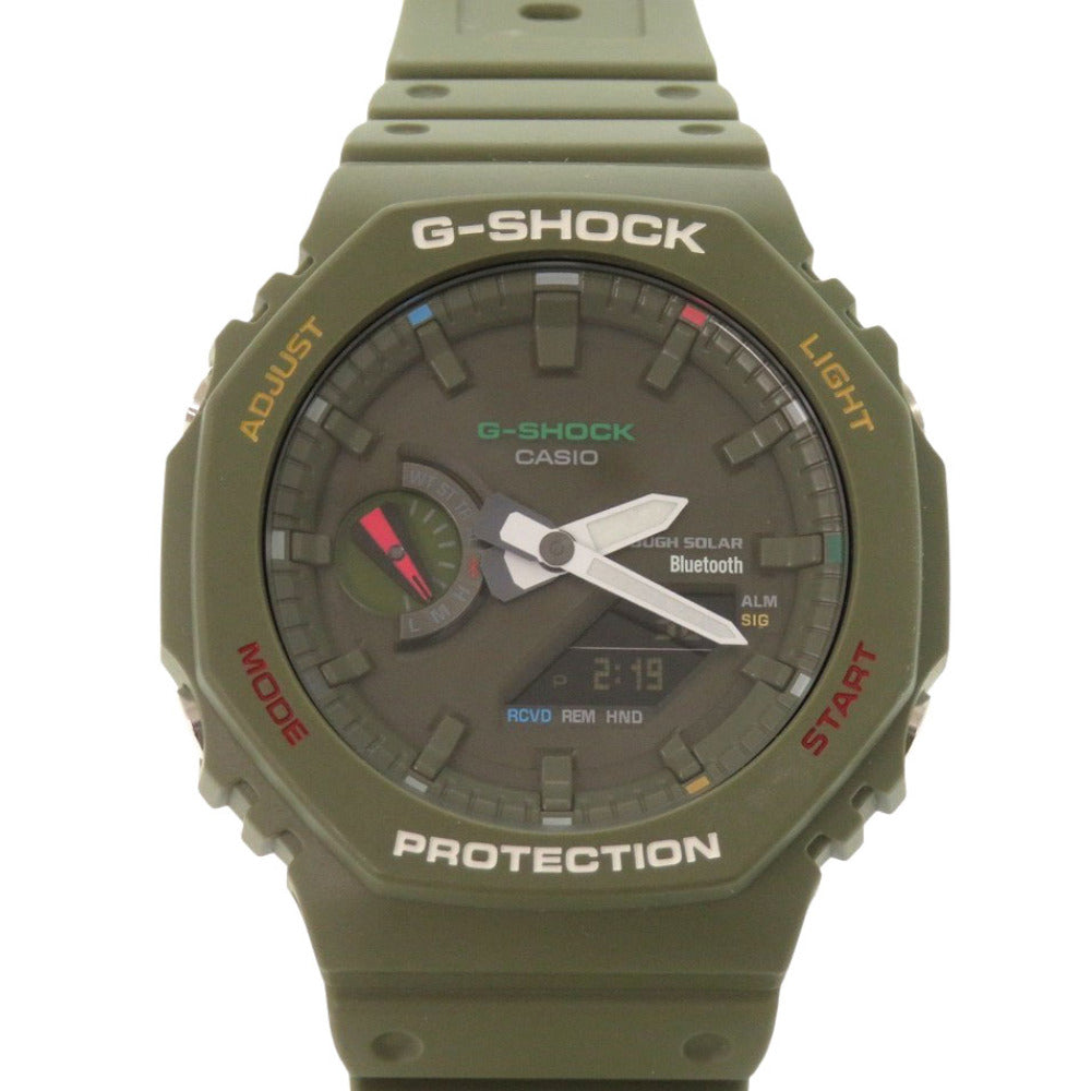 美品 カシオ G-SHOCK GA-B2100FC-3AJF 樹脂 カーキ タフソーラー 腕時計 Gショック 1603【中古】CASIO
