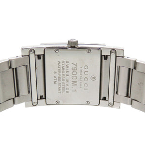 グッチ 7900M.1 スクエア クオーツ 腕時計 SS シルバー 1605【中古】GUCCI