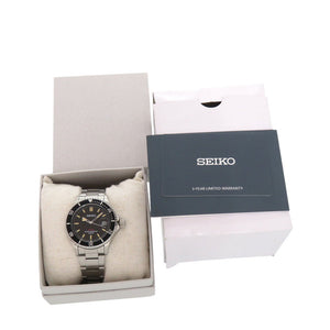 新品同様 セイコー V157-HAD0 SS ブラック ソーラー電波 腕時計 黒文字盤 1608【中古】SEIKO
