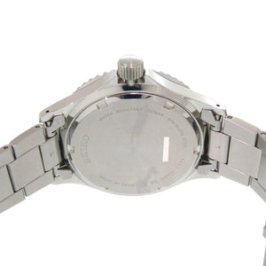 新品同様 セイコー V157-HAD0 SS ブラック ソーラー電波 腕時計 黒文字盤 1608【中古】SEIKO