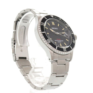 新品同様 セイコー V157-HAD0 SS ブラック ソーラー電波 腕時計 黒文字盤 1608【中古】SEIKO