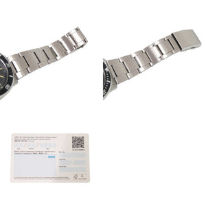 新品同様 セイコー V157-HAD0 SS ブラック ソーラー電波 腕時計 黒文字盤 1608【中古】SEIKO