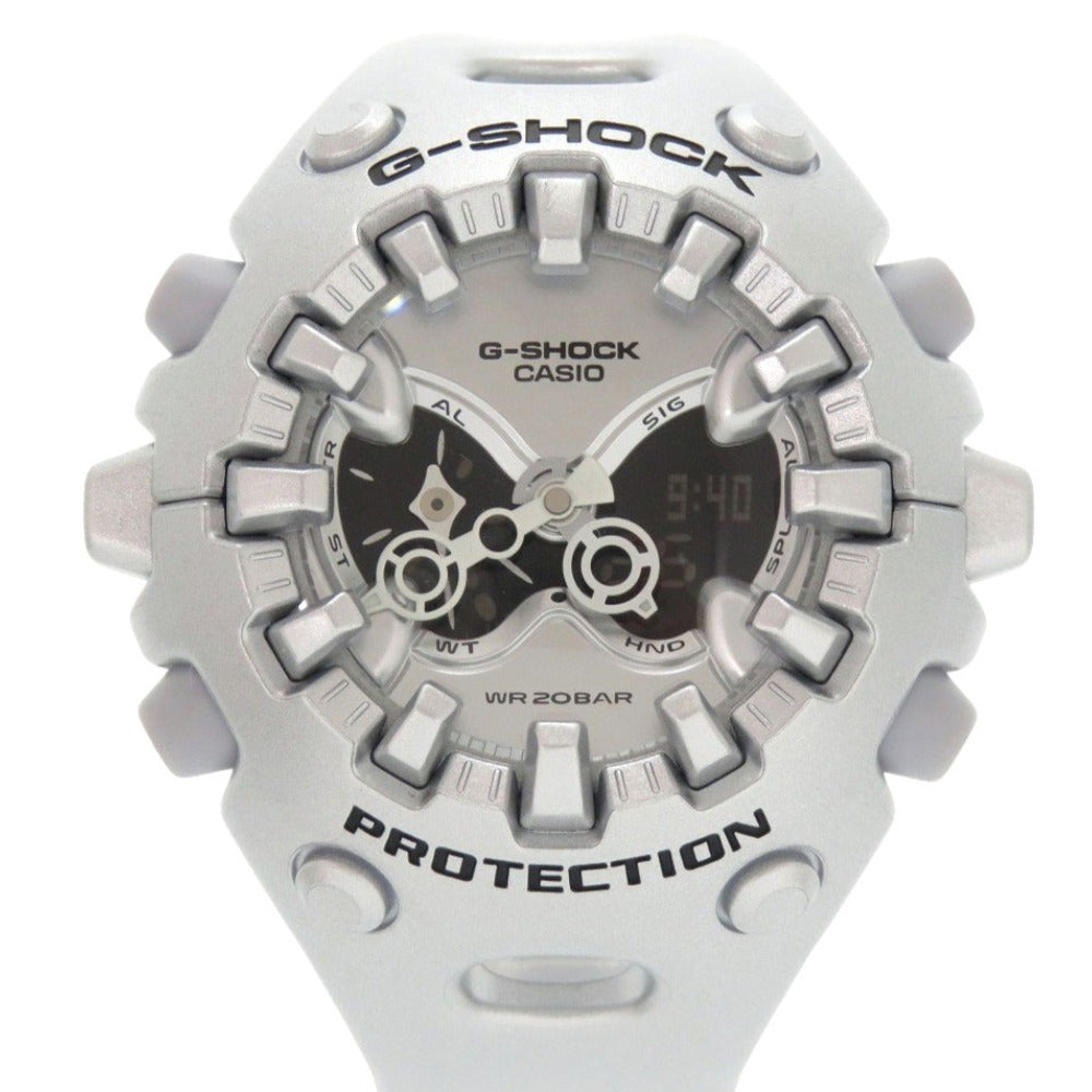 未使用 カシオ G-SHOCK GA-V01A-8AJF 樹脂 ブラック シルバー クオーツ アナログ デジタル 腕時計 黒 Gショック 1611【中古】CASIO