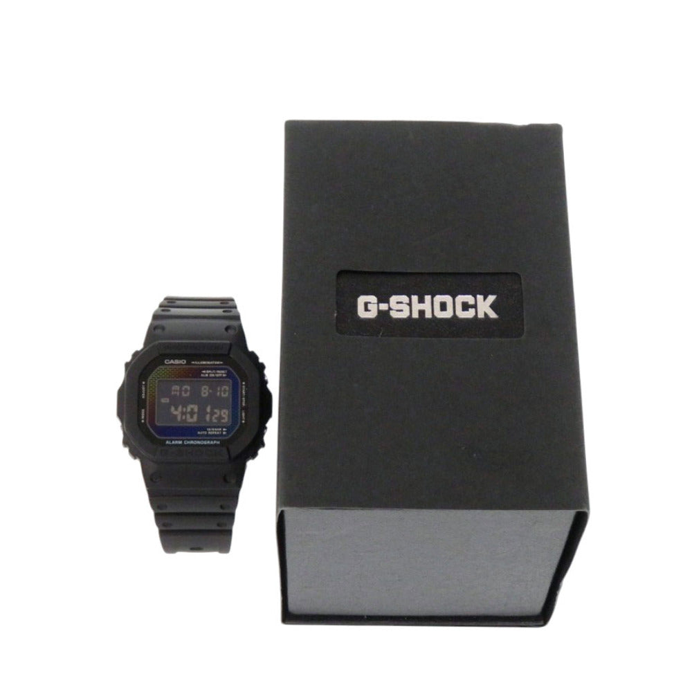 未使用 カシオ G-SHOCK DW-5600RW-1JF 樹脂 ブラック クオーツ デジタル 腕時計 黒 Gショック 1612【中古】CASIO