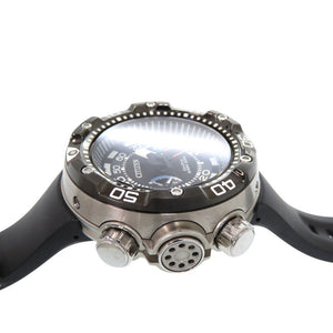 美品 シチズン プロマスター アクアランド J250-S092188 SS ラバー ブラック エコドライブ 腕時計 黒 1615【中古】CITIZEN