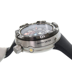 美品 シチズン プロマスター アクアランド J250-S092188 SS ラバー ブラック エコドライブ 腕時計 黒 1615【中古】CITIZEN