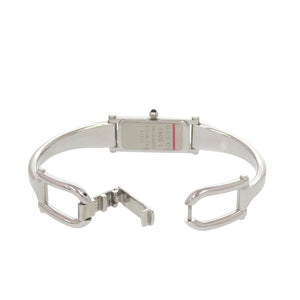 美品 グッチ 1500L SS ブラック シルバー クオーツ 腕時計 黒文字盤 1619【中古】GUCCI
