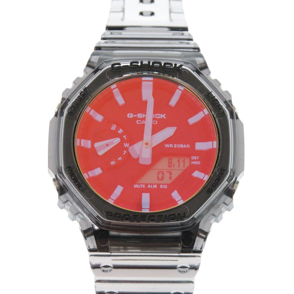 未使用 カシオ G-SHOCK ビーチタイムラプス GA-2100TLS-8AJF 樹脂 グレー クオーツ 腕時計 1624【中古】CASIO