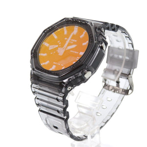 未使用 カシオ G-SHOCK ビーチタイムラプス GA-2100TLS-8AJF 樹脂 グレー クオーツ 腕時計 1624【中古】CASIO
