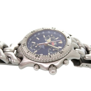タグホイヤー セル プロフェッショナル 200m CG1114 SS ブルー クオーツ 腕時計 青文字盤 1629【中古】TAG HEUER