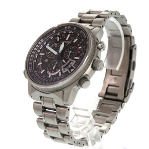 美品 シチズン プロマスター BY0080-57E チタン ブラック エコドライブ 腕時計 黒 1630【中古】CITIZEN