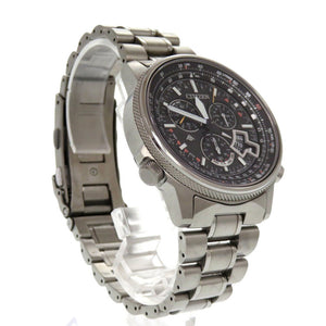 美品 シチズン プロマスター BY0080-57E チタン ブラック エコドライブ 腕時計 黒 1630【中古】CITIZEN