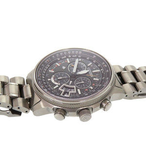 美品 シチズン プロマスター BY0080-57E チタン ブラック エコドライブ 腕時計 黒 1630【中古】CITIZEN