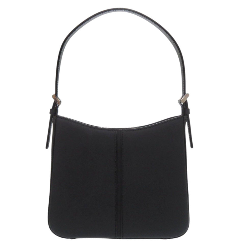 未使用 バーバリー ノバチェック レザー ブラック ハンドバッグ 黒 1641【中古】BURBERRY