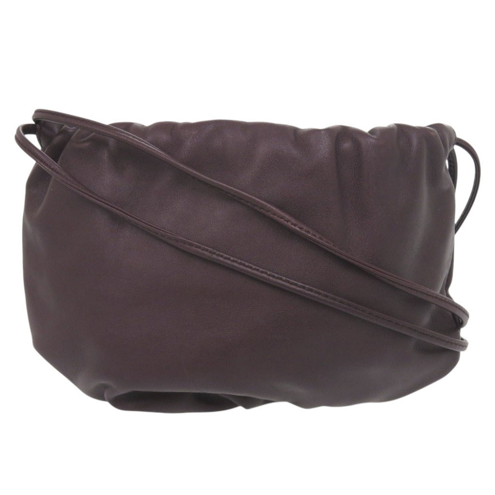 新品同様 ボッテガヴェネタ ミニ ザ バルブ レザー パープル ショルダーバッグ 1668【中古】BOTTEGAVENETA