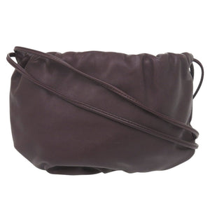 新品同様 ボッテガヴェネタ ミニ ザ バルブ レザー パープル ショルダーバッグ 1668【中古】BOTTEGAVENETA