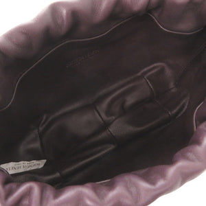 新品同様 ボッテガヴェネタ ミニ ザ バルブ レザー パープル ショルダーバッグ 1668【中古】BOTTEGAVENETA
